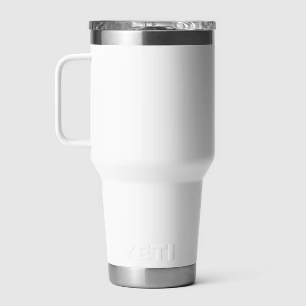 YETI Rambler 30 oz Travel Mug with Stronghold Lid White NEW NWT
